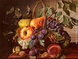 Basket Wall Art - A Still Life With A Basket Of Fruit